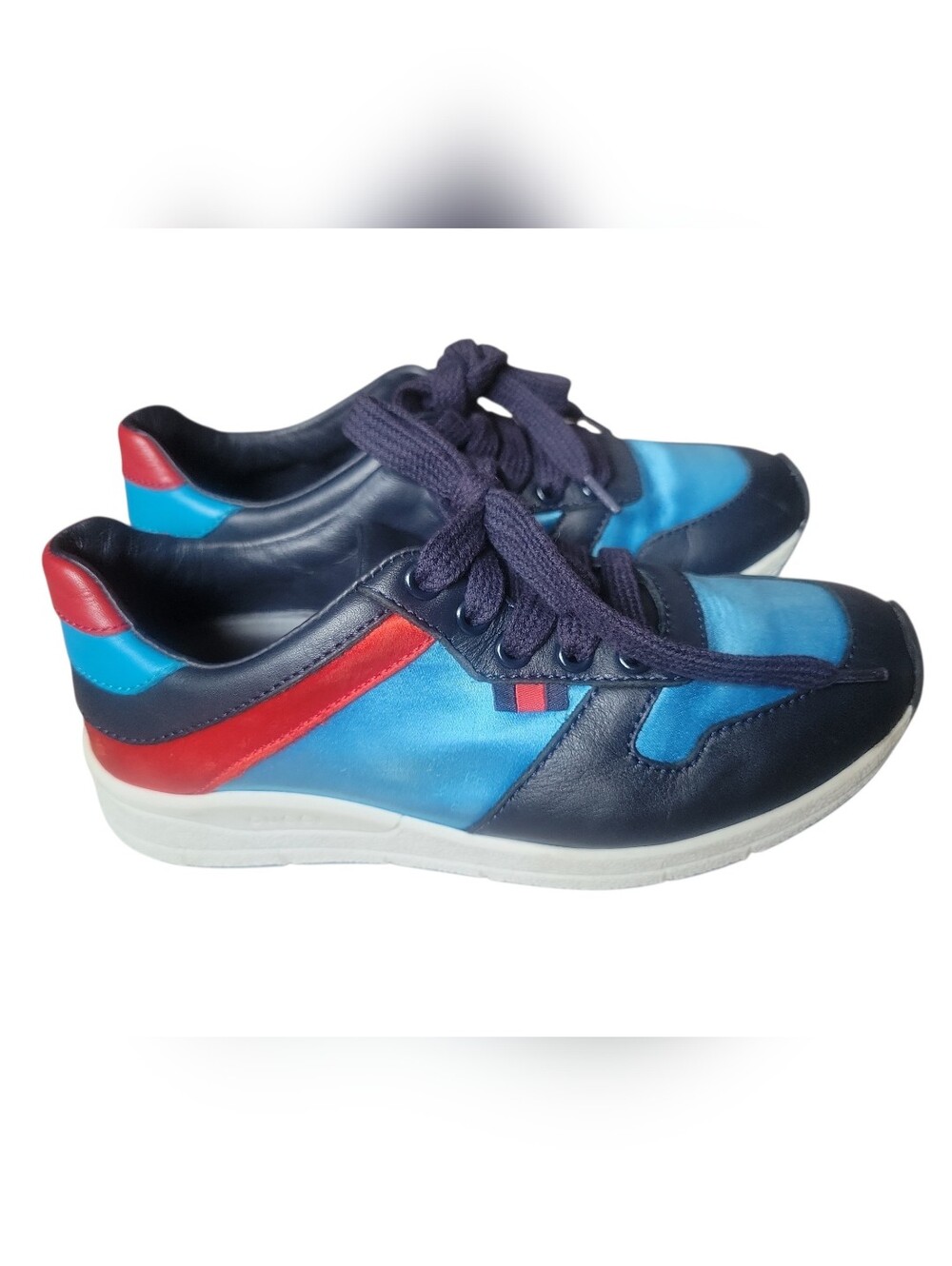 Gucci Kids Sneakers in Blue, Navy and Red